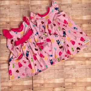 EUC Sleeping Beauty Long sleeve dress - 2T